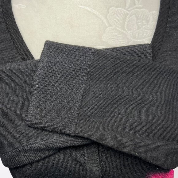 White House Black Market Cardigan Sweater Pink Floral Print 3/4 Sleeve Small - Picture 8 of 10